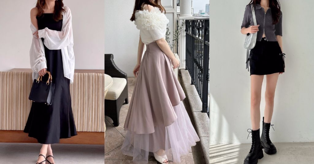 GRL 日系平價時裝穿搭｜三種風格女裝造型搭配示範